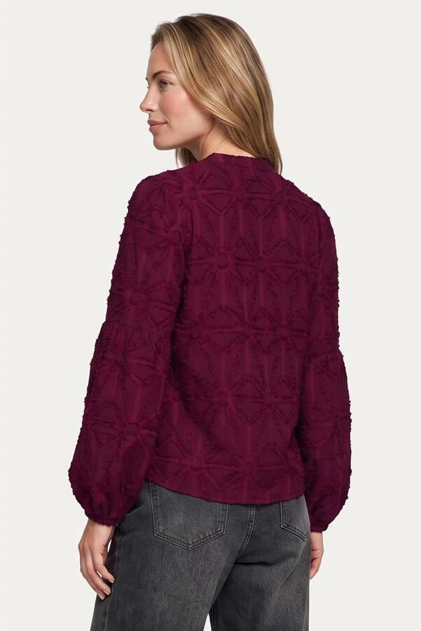 G-maxx blouse met print donkerrood - Foto 2