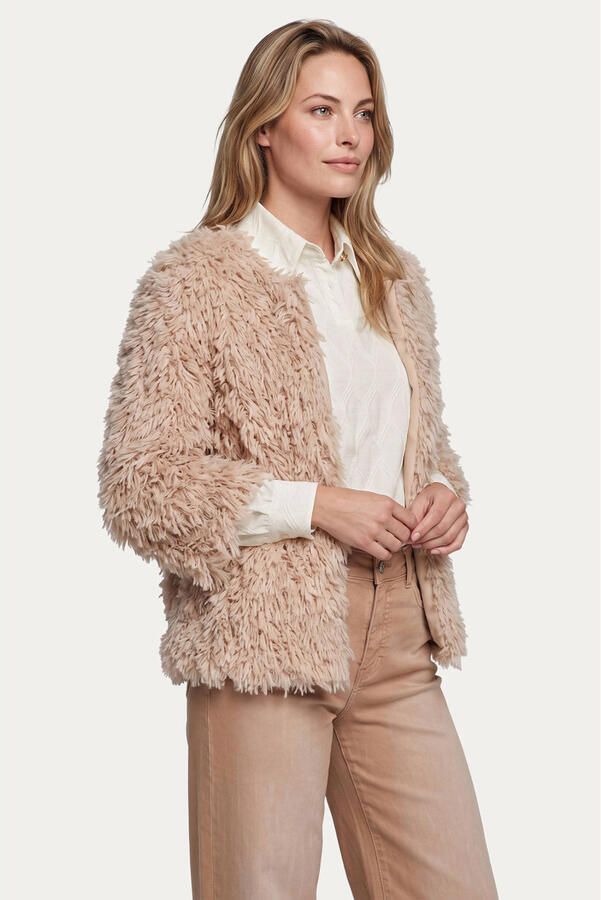 G-maxx gevoerd vest beige