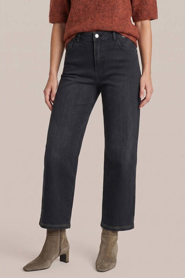 G-maxx regular waist straight leg jeans zwart