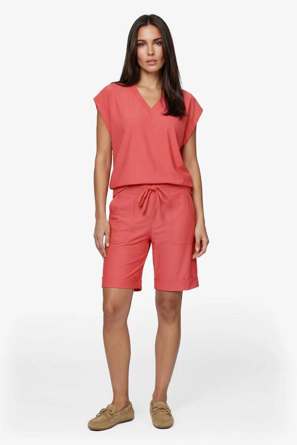 G-maxx regular waist casual short koraalrood - Foto 3