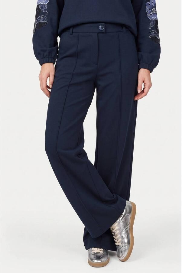 G-maxx straight leg regular waist pantalon donkerblauw