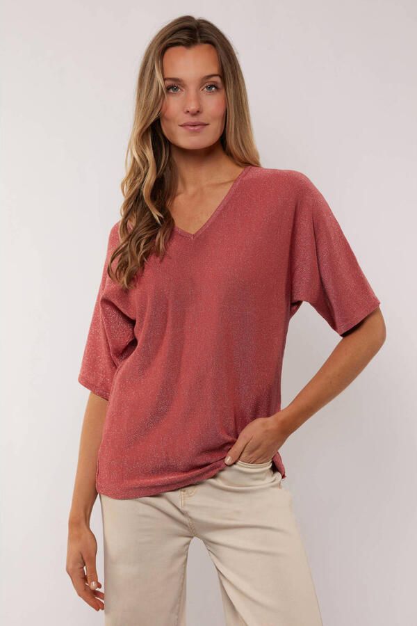 G-maxx top roze met glitter