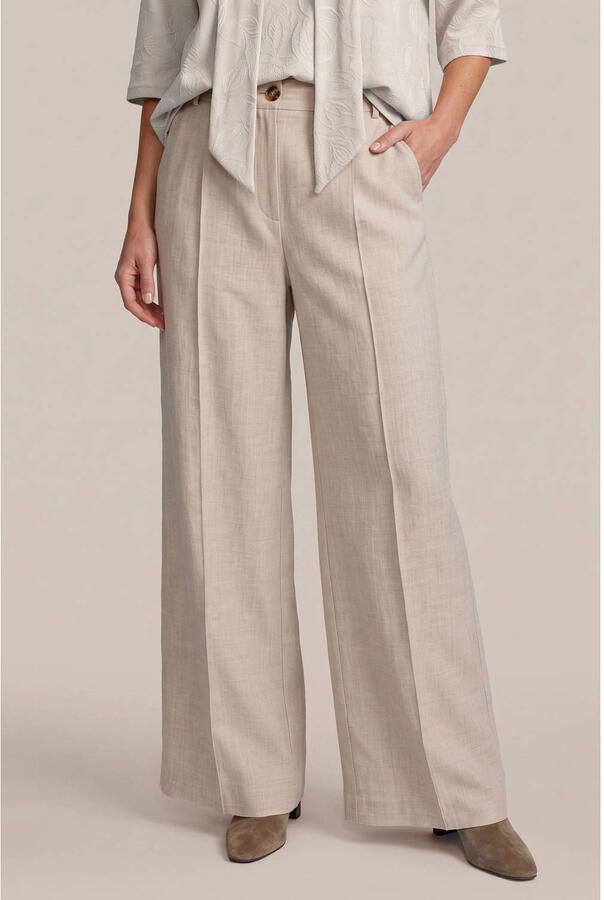 G-maxx wide leg broek beige