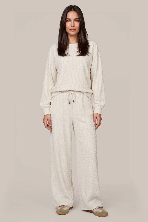 G-maxx wide leg broek met print ecru - Foto 3