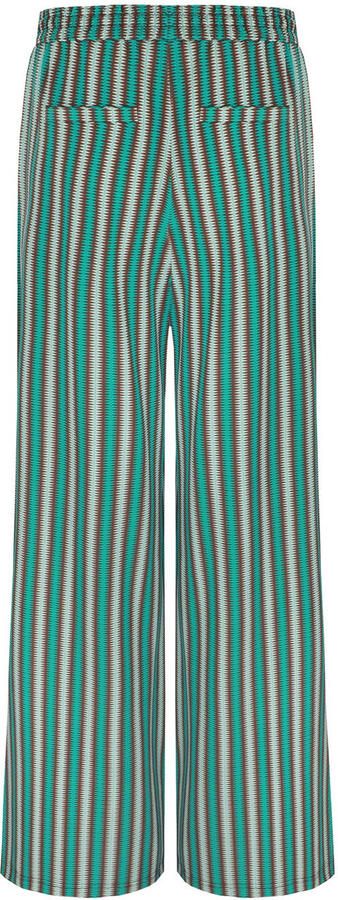 G-maxx wide leg high waist broek groen - Foto 3