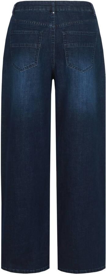 G-maxx wide leg jeans donkerblauw denim - Foto 3