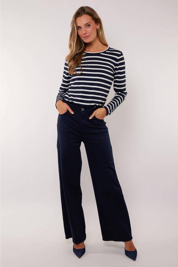 G-maxx wide leg jeans donkerblauw