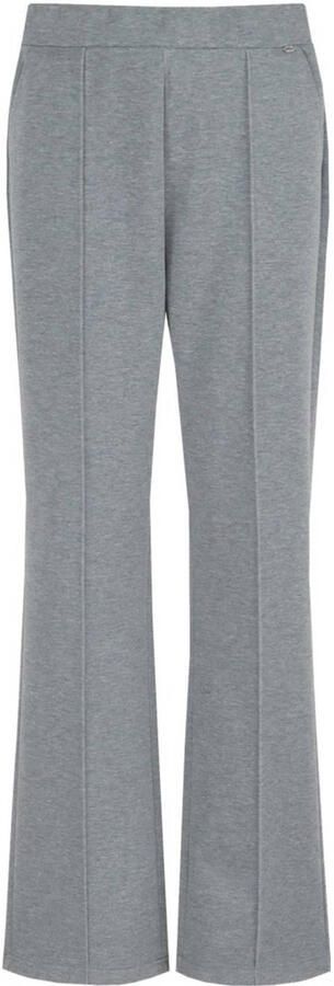 G-maxx wide leg regular waist casual broek grijs melange - Foto 3