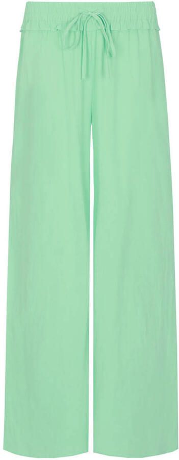 G-maxx wide leg regular waist casual broek lichtgroen - Foto 3