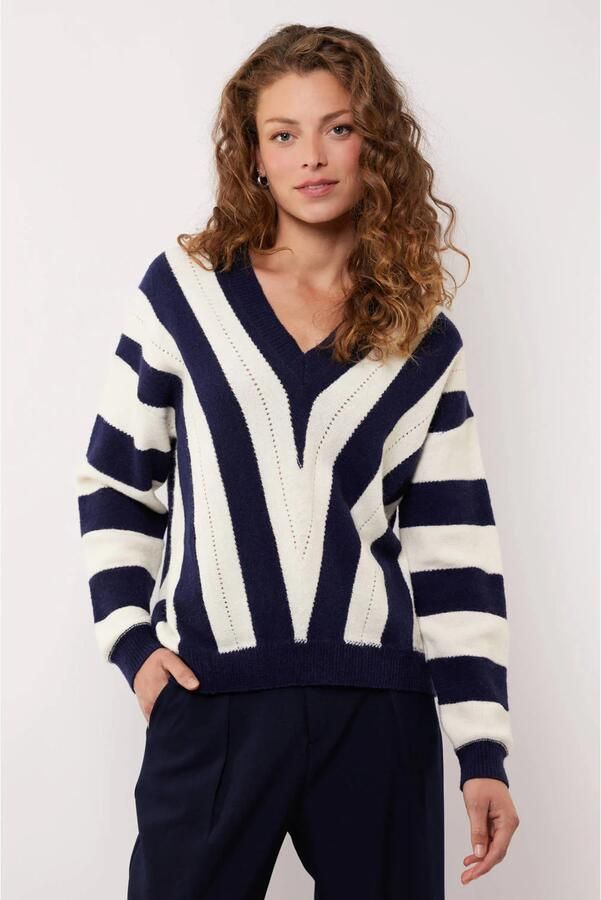G-maxx X Froukje gebreide trui donkerblauw