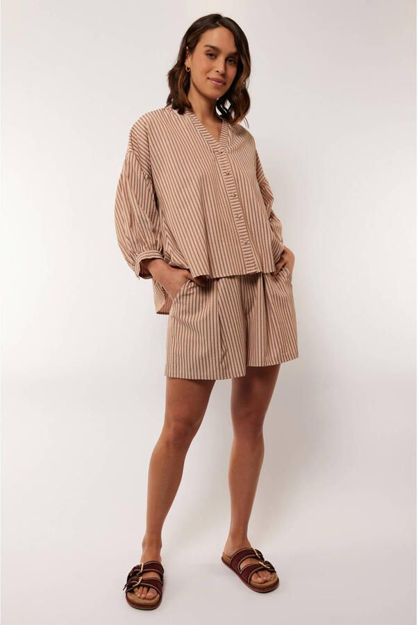 G-maxx X Froukje high waist casual short bruin