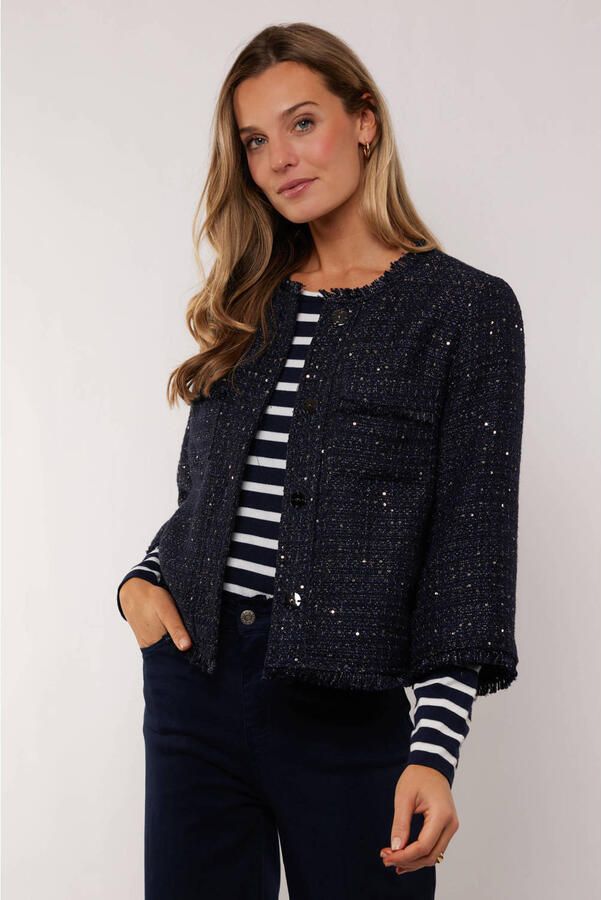 G-maxx X Froukje jasje met pailletten donkerblauw