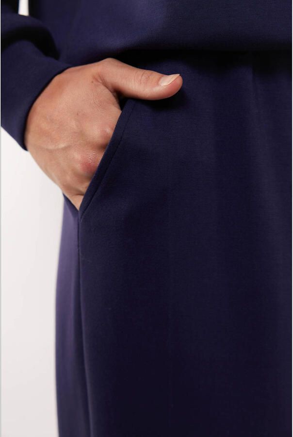 G-maxx X Froukje wide leg regular waist casual broek donkerblauw - Foto 2