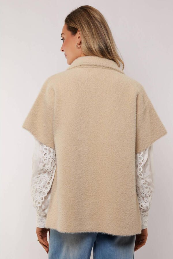 G-maxx X Froukje wikkelvest vest beige - Foto 3