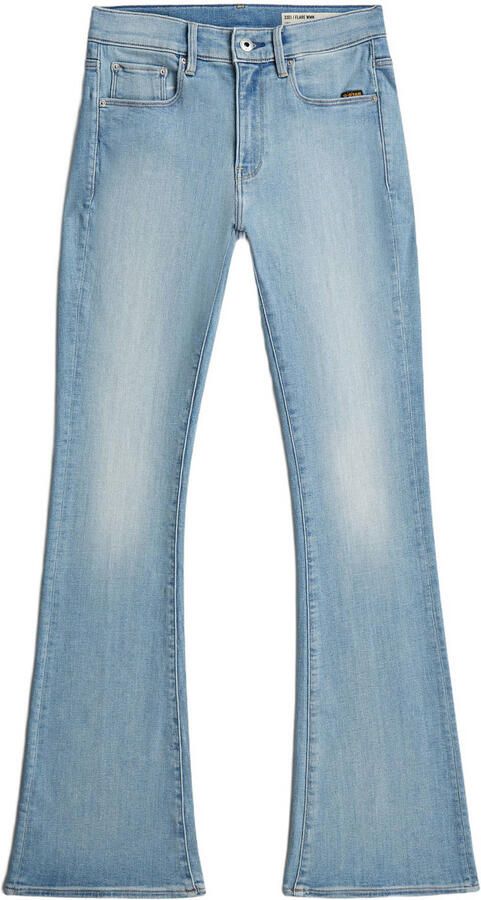 G-Star RAW 3301 Flare Jeans Lichtblauw Dames - Foto 3