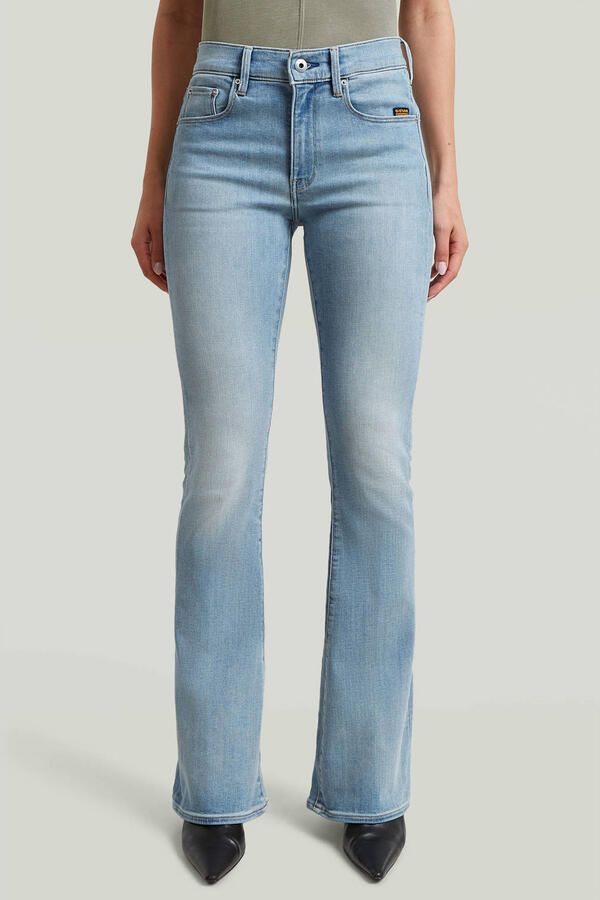 G-Star RAW 3301 Flare Jeans Lichtblauw Dames