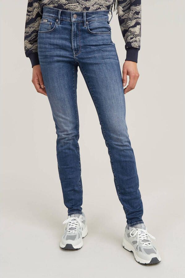 G-Star RAW 3301 Skinny Jeans Midden blauw Dames - Foto 7
