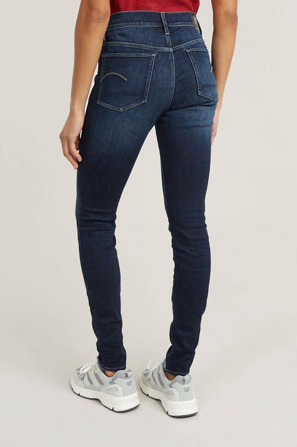 G-Star RAW 3301 Skinny Jeans Donkerblauw Dames - Foto 2