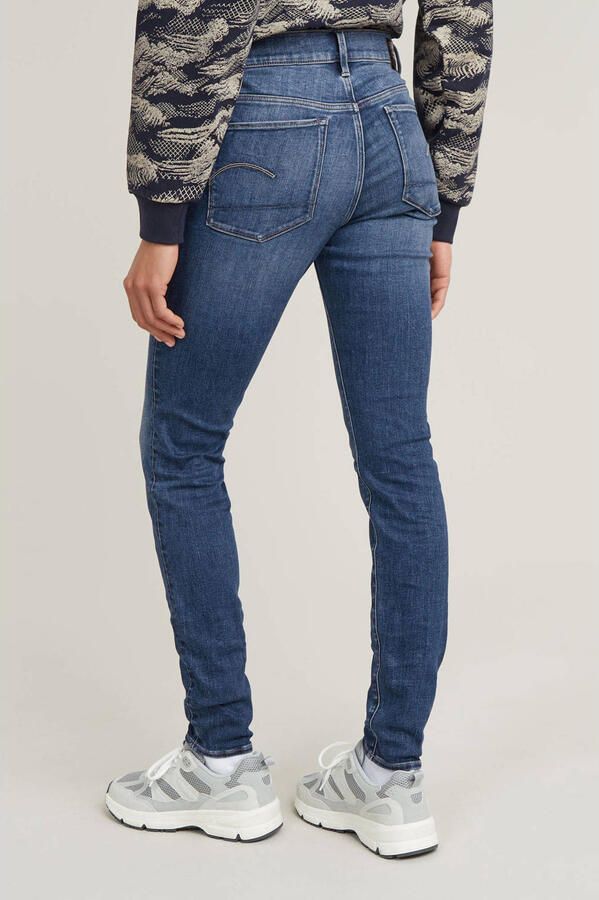 G-Star RAW 3301 Skinny Jeans Midden blauw Dames - Foto 6