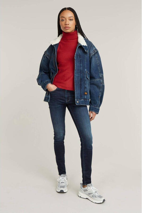 G-Star RAW 3301 Skinny Jeans Donkerblauw Dames