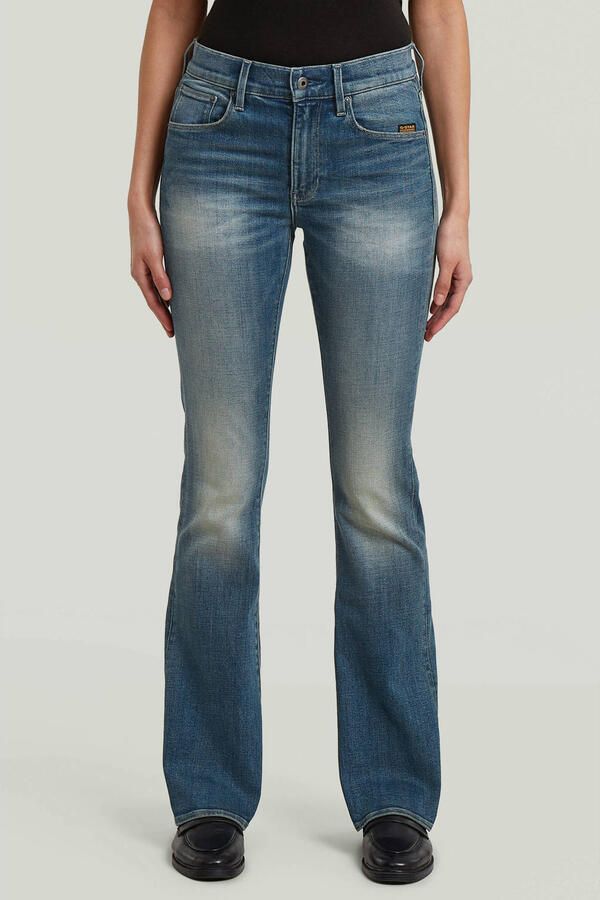 G-STAR 3301 regular fit flared jeans mediumblauw