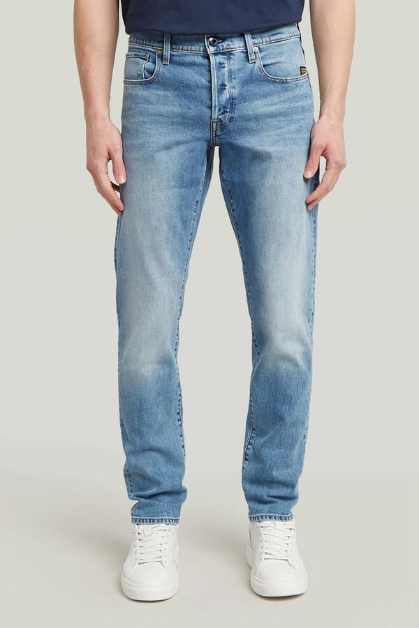 G-Star Raw Straight tapered fit jeans met stretch model '3301' - Foto 5