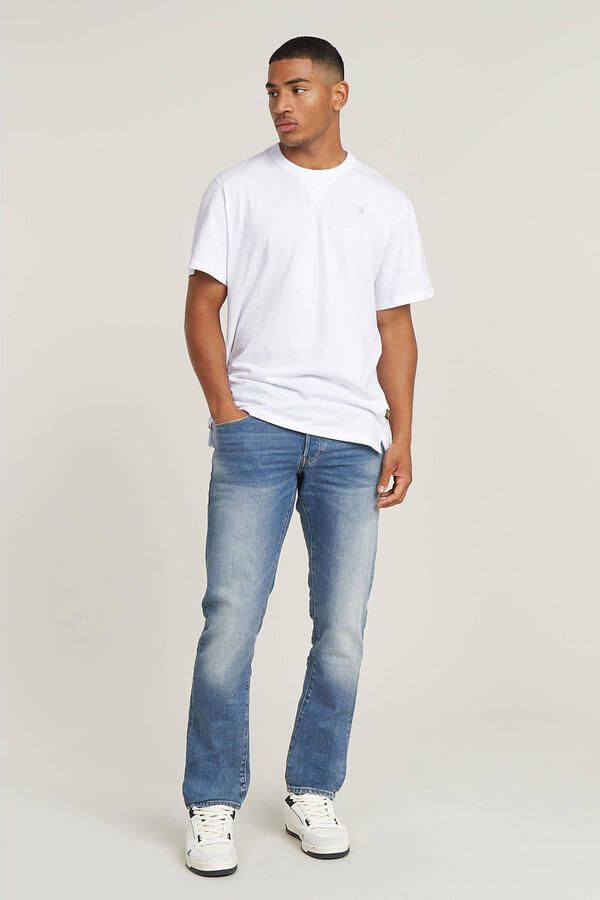 G-Star Raw Straight tapered fit jeans met stretch model '3301' - Foto 6