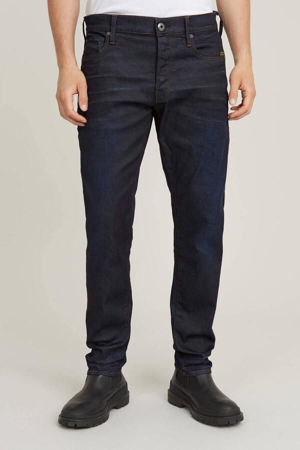 G-Star Raw Straight tapered fit jeans met stretch model '3301' - Foto 3