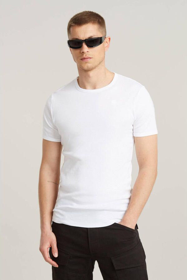G-Star Set van 2 t-shirts met korte mouwen Base r t White Heren - Foto 2