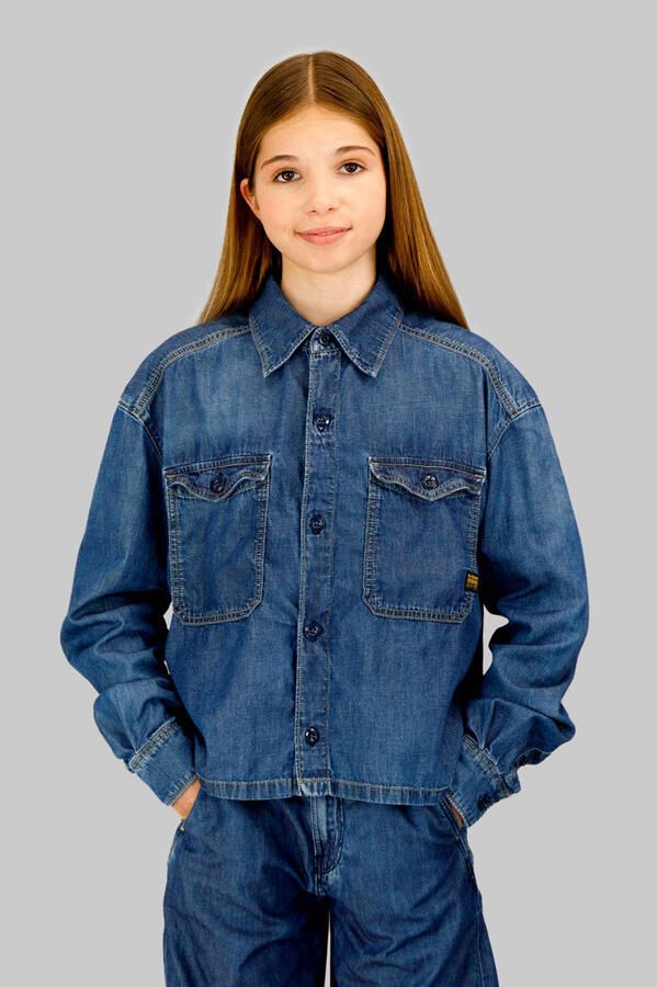 G-STAR blouse medium blue denim
