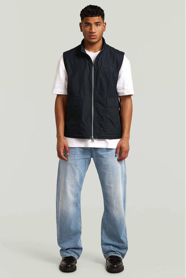 G-Star RAW Lightweight Summer Gilet Donkerblauw Heren - Foto 3