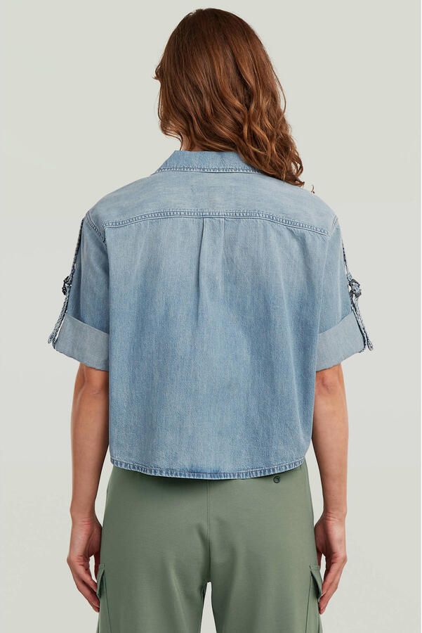 G-STAR Boxy Relaxed Shirt denim blouse lichtblauw - Foto 2