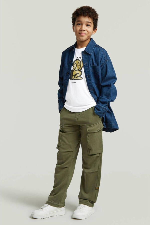 G-Star RAW Core Regular Cargo Sweatpant voor jongens Groen jongens - Foto 2