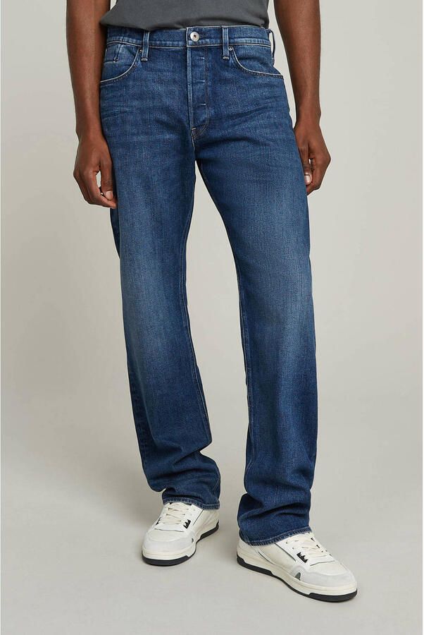 G-Star RAW Dakota Regular Straight Jeans Donkerblauw Heren