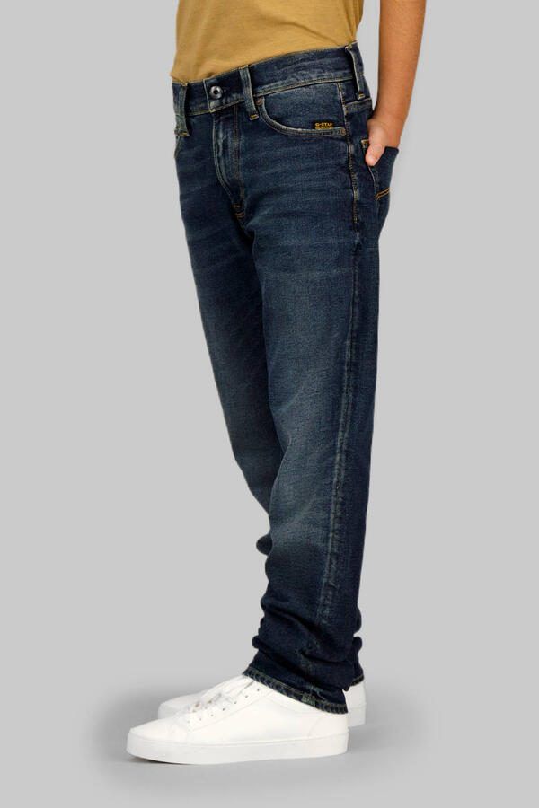 G-STAR straight leg jeans dark blue denim Blauw Jongens Stretchdenim Effen - Foto 2