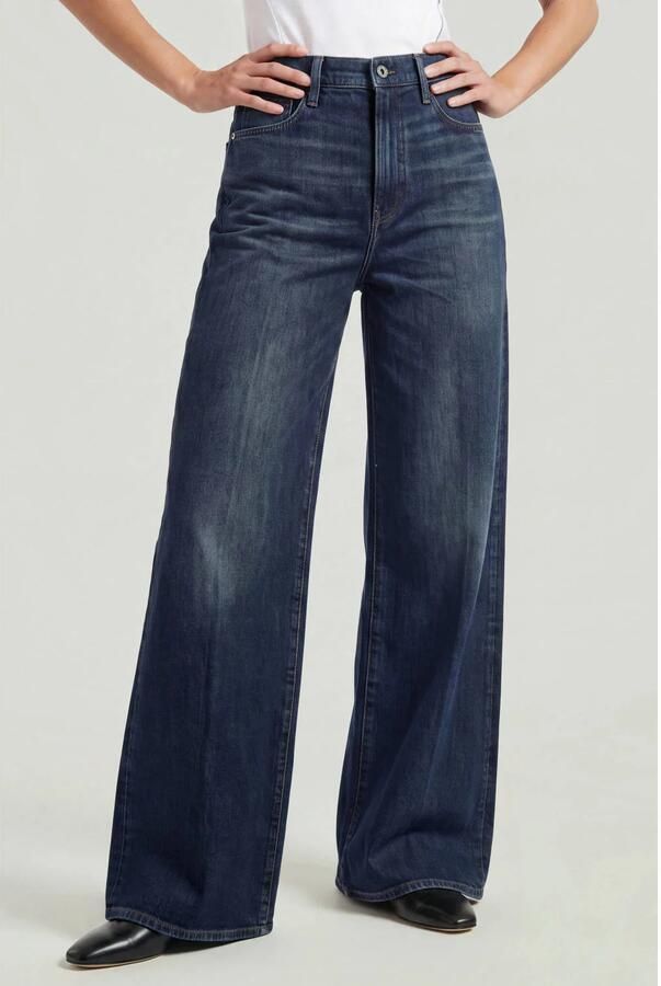 G-STAR Deckk 2.0 wide leg jeans donkerblauw