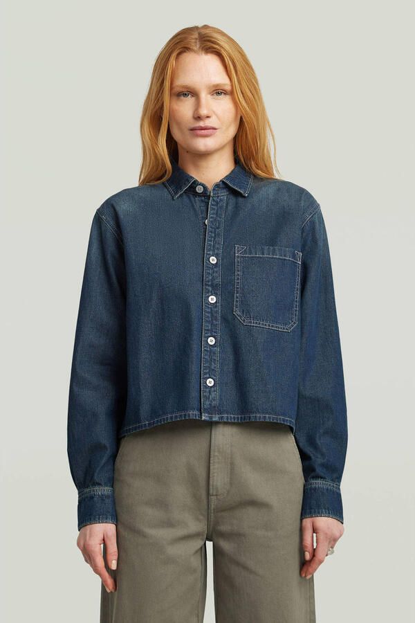 G-Star RAW Boxy Relaxed 1-Pocket Overhemd Anders Dames