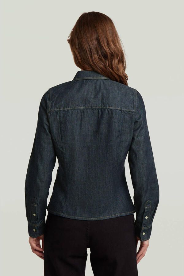 G-Star RAW Kick Slim Shirt Donkerblauw Dames - Foto 3