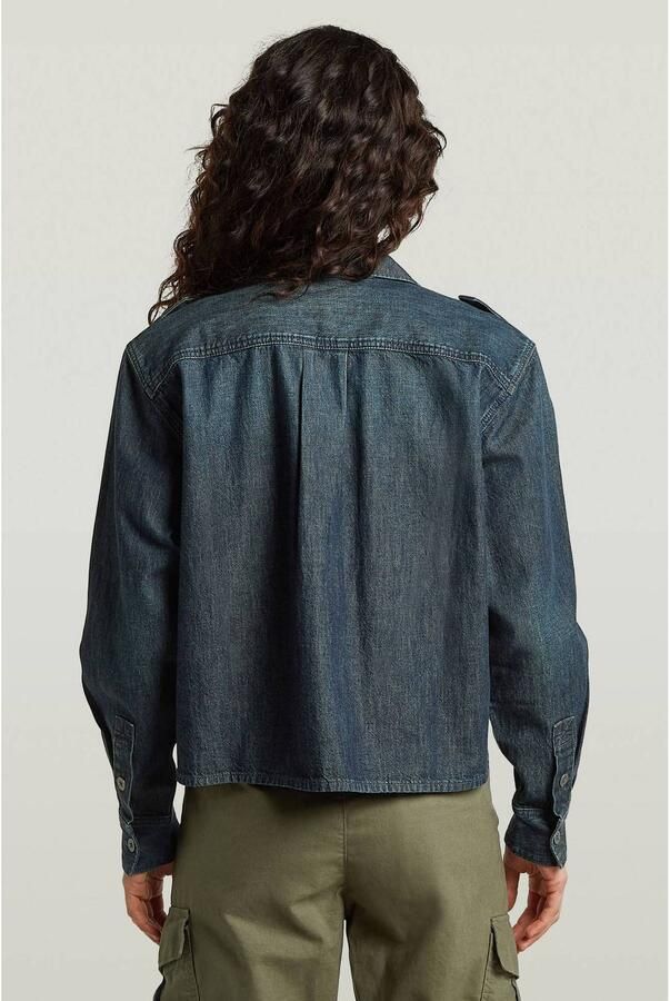 G-Star RAW Boxy Relaxed 2-Pocket Overhemd Donkerblauw Dames - Foto 2