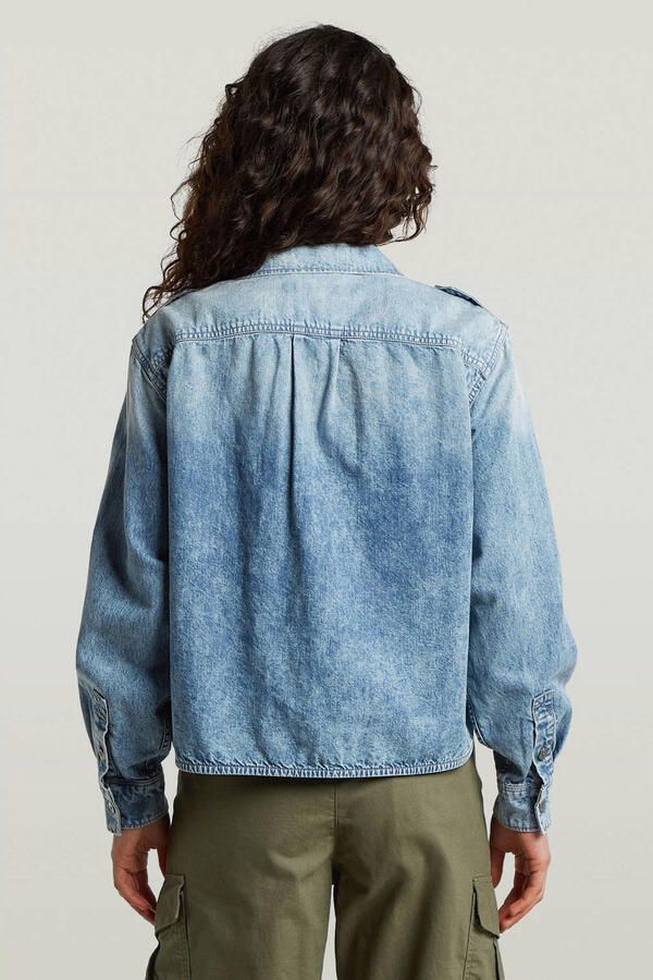 G-Star RAW Boxy Relaxed 2-Pocket Overhemd Lichtblauw Dames - Foto 3