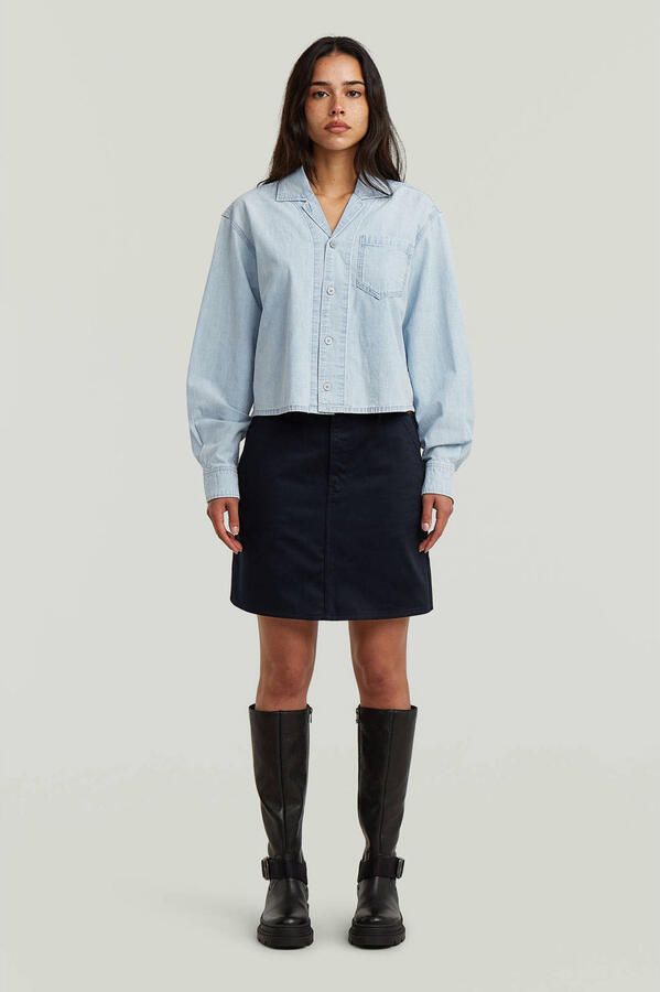 G-Star RAW Resort Boxy Relaxed Overhemd Lichtblauw Dames - Foto 2