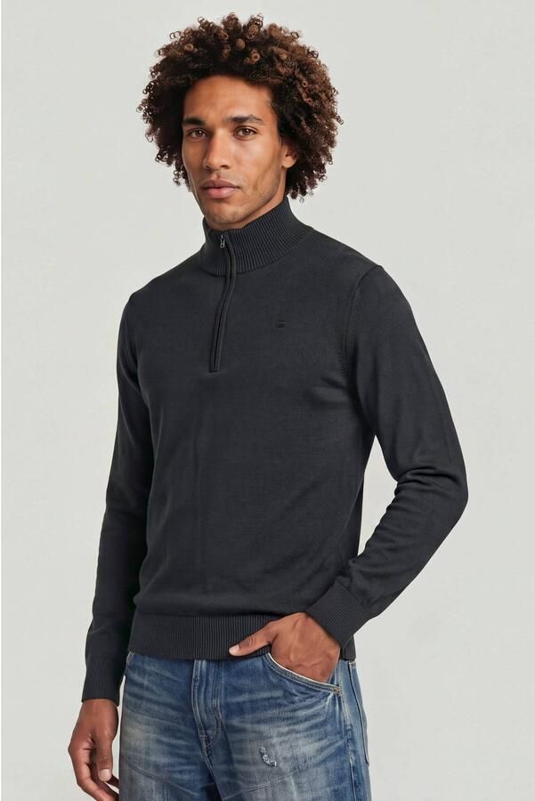 G-STAR denim regular fit gebreide trui dk legion blue