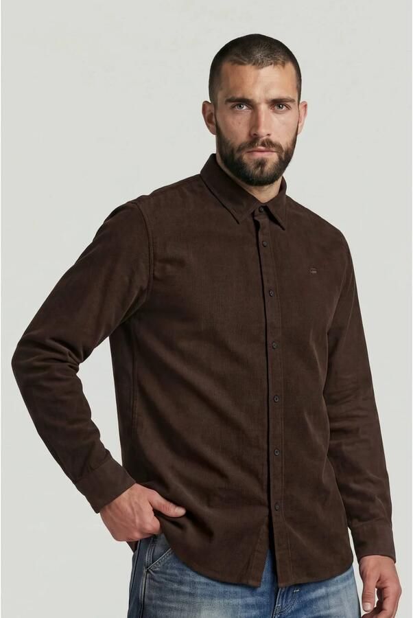 G-Star Raw Regular fit vrijetijdsoverhemd van puur katoen