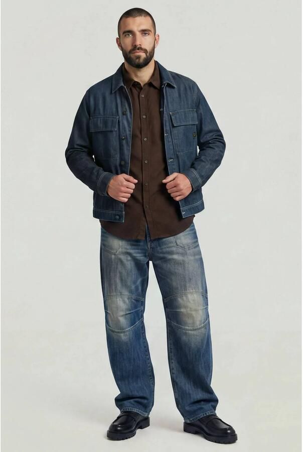 G-Star Raw Regular fit vrijetijdsoverhemd van puur katoen - Foto 3