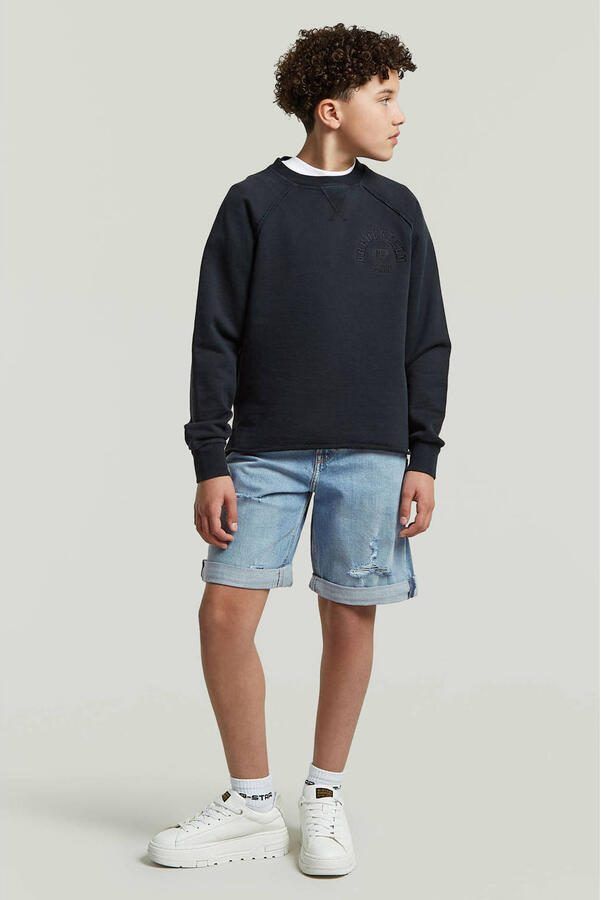 G-STAR denim regular waist short light blue denim