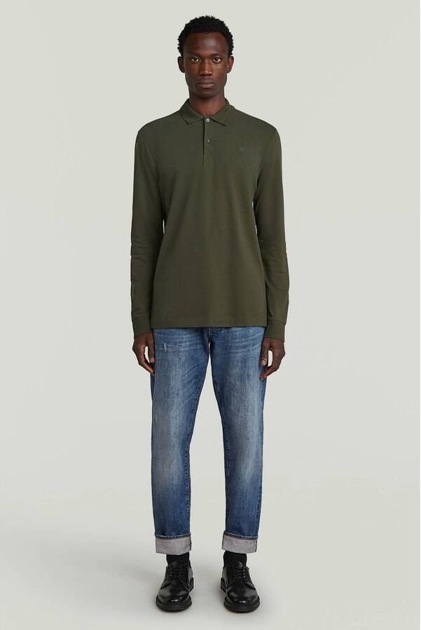 G-STAR Dunda denim slim fit polo donkergroen - Foto 3