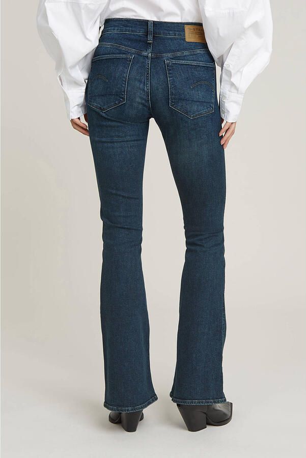 G-Star RAW 3301 Flare Jeans Donkerblauw Dames