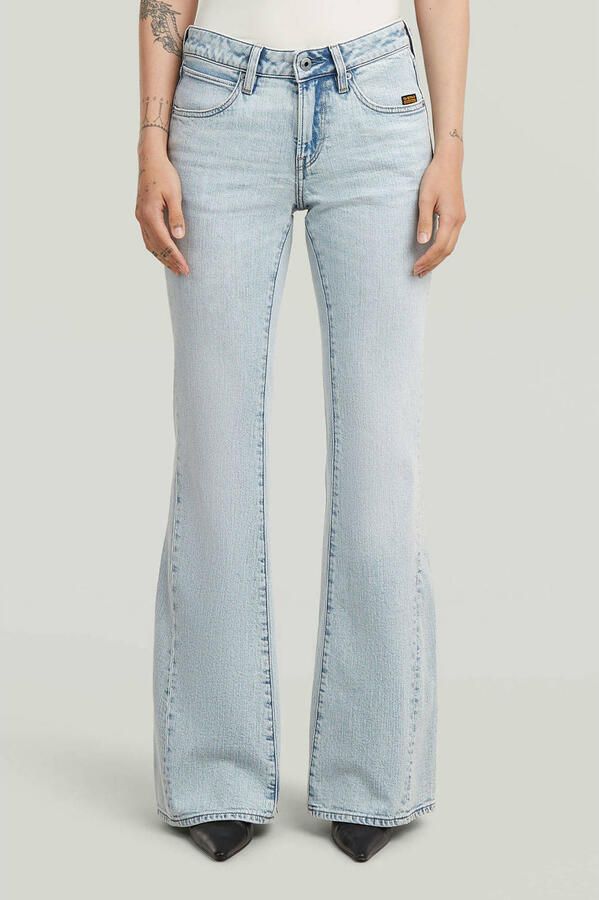 G-Star RAW Stevey Flare Jeans Lichtblauw Dames