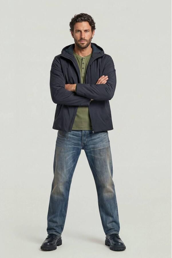 G-Star RAW Clean Foundation Hooded Jack Midden blauw Heren - Foto 3
