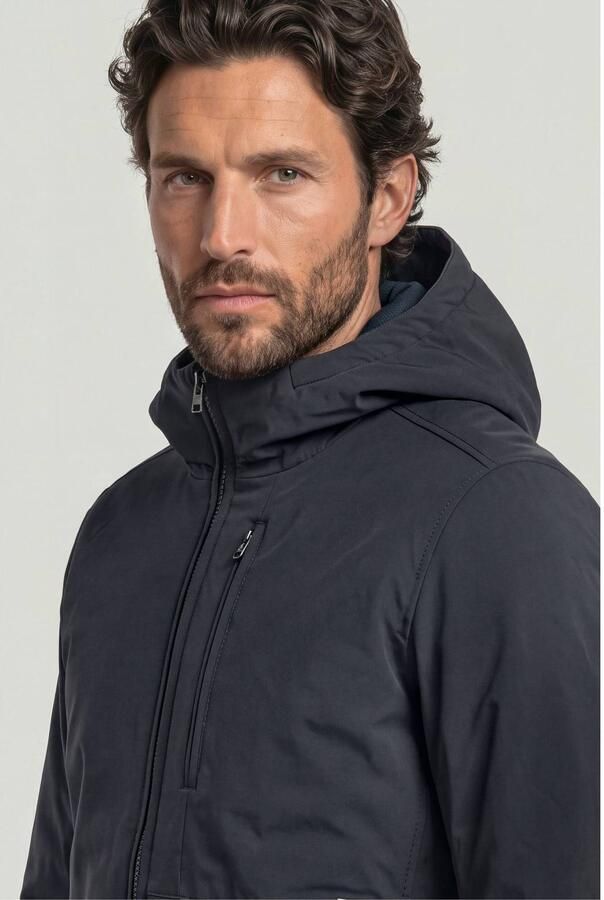 G-Star RAW Clean Foundation Hooded Jack Midden blauw Heren - Foto 2